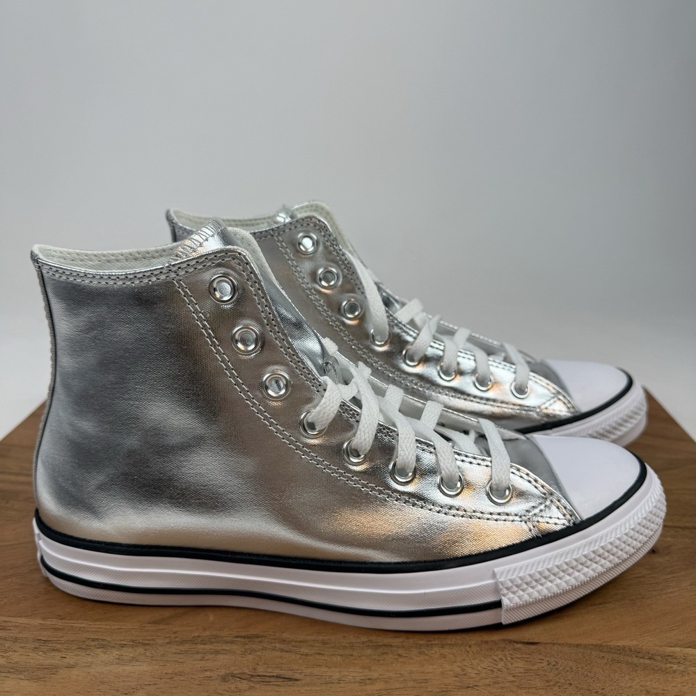 New NIB Womens Converse CTAS HI Metallic Granite Casual Sneakers Shoes‎ Size 9.5